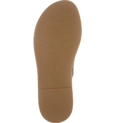 Shop Eileen Fisher Milly Espadrille Slide Sandal In Light Gold Metallic Suede