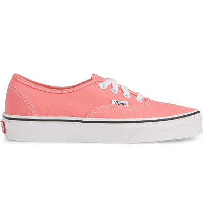 Shop Vans 'authentic' Sneaker In Strawberry Pink/ True White