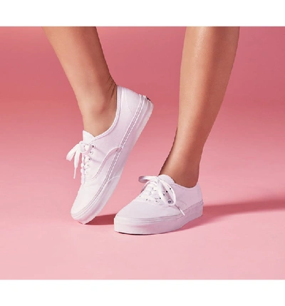 Shop Vans 'authentic' Sneaker In Chambray Carnelian/ True White