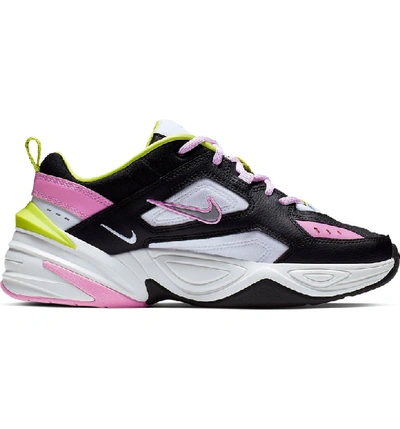 Shop Nike M2k Tekno Sneaker In Black/ Metallic Silver-pink