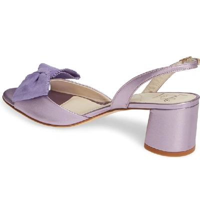 Shop Amalfi By Rangoni Ilda Bow Sandal In Lilac Leather