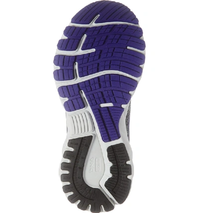 Shop Brooks Adrenaline Gts 19 Running Shoe In Black/ Purple/ Grey