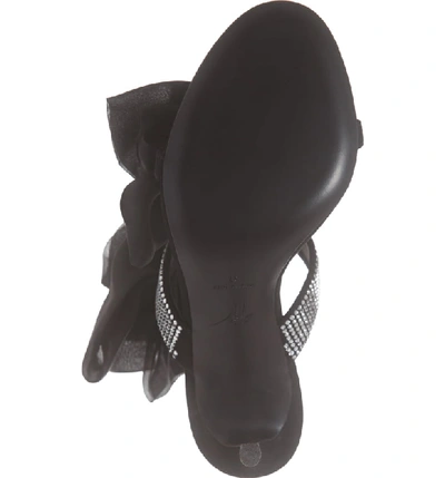Shop Giuseppe Zanotti Ruffle Sandal In Black