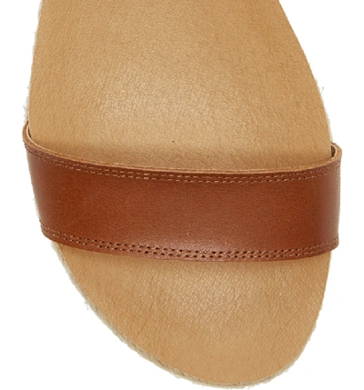 Shop Lucky Brand Garston Espadrille Sandal In Umber Leather