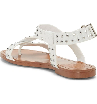 Shop Vince Camuto Ravensa Studded Sandal In Pure Leather