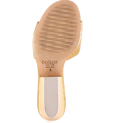 Shop Botkier Carlie Mule In Distressed Gold Leather