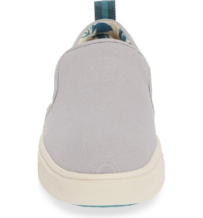Shop Toms Trvl Lite Slip-on Sneaker In Drizzle Grey Canvas