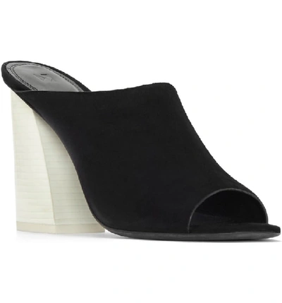 Shop Mercedes Castillo Izar Mule In Black Suede