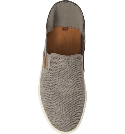 Shop Olukai 'pehuea' Slip-on Sneaker In Pale Moss/ Palm Fabric
