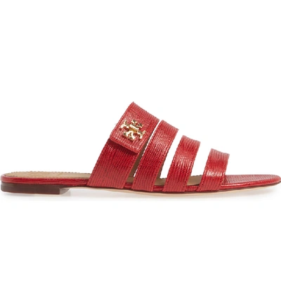 Shop Tory Burch Kira Slide Sandal In Ruby Red