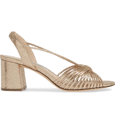 Shop Nina Nadelyn Strappy Sandal In Taupe Faux Leather
