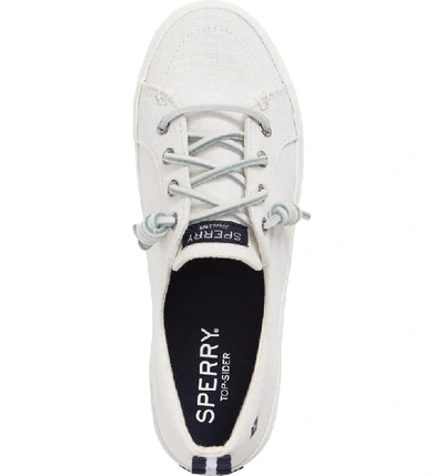 Shop Sperry Crest Vibe Slip-on Sneaker In White Canvas