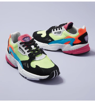 Adidas Originals Falcon Leather-trimmed Sneakers In Multi | ModeSens