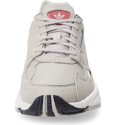 Shop Adidas Originals Falcon Sneaker In Grey Two/ Grey Two/ Raw Grey
