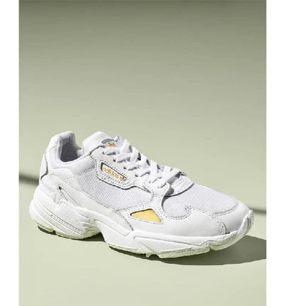 Shop Adidas Originals Falcon Sneaker In Grey Two/ Grey Two/ Raw Grey