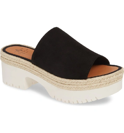 Shop Aquatalia Whitney Espadrille Platform Sandal In Black