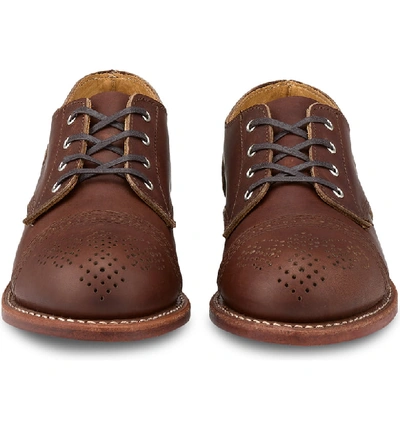 Shop Red Wing Hazel Oxford In Amber Harness Leather