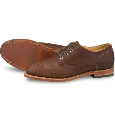 Shop Red Wing Hazel Oxford In Amber Harness Leather