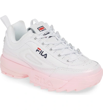 Fila Women's Disruptor 2 Premium Low-top Sneakers In Pink / White | ModeSens