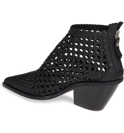 Shop Agl Attilio Giusti Leombruni Woven Western Bootie In Black