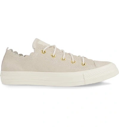 Converse Women's Chuck Taylor All Star Scalloped Low-top Sneakers In Egret/  Gold/ Egret | ModeSens