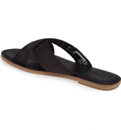 Shop Toms Viv Sandal In Black Arrow Mesh Fabric