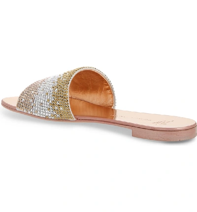 Shop Giuseppe Zanotti Crystal Embellished Slide Sandal In Rose Ombre