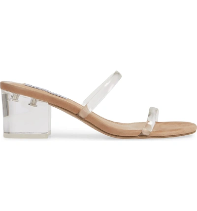 Shop Steve Madden Issy Block Heel Slide Sandal In Clear