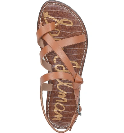 Shop Sam Edelman Gladis Strappy Sandal In Saddle Leather