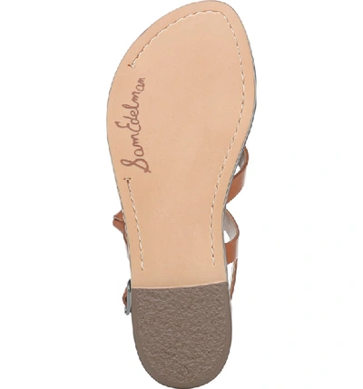 Shop Sam Edelman Gladis Strappy Sandal In Saddle Leather