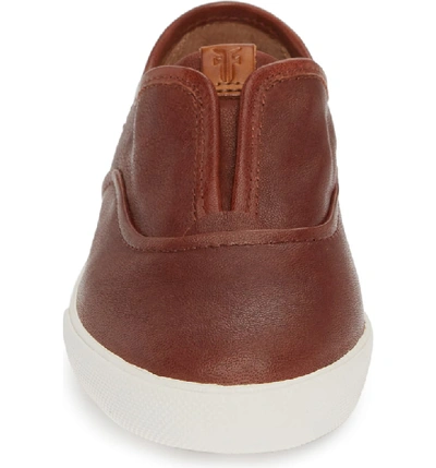 Shop Frye Maya Slip-on Sneaker In Cognac Leather