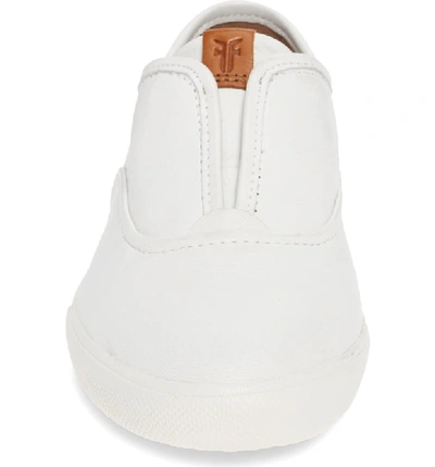 Shop Frye Maya Slip-on Sneaker In White Leather