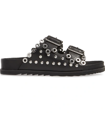 Shop Ash Universe Slide Sandal In Black