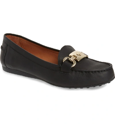 Shop Kate Spade Carson Loafer In Black Leather