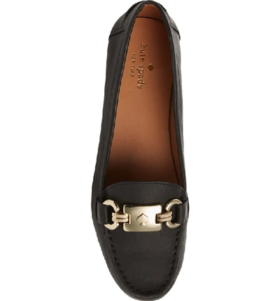 Shop Kate Spade Carson Loafer In Black Leather