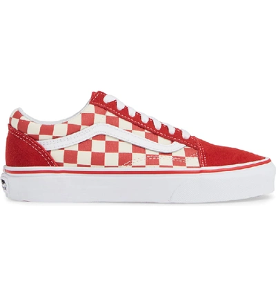 Shop Vans Old Skool Sneaker In Racing Red/ White