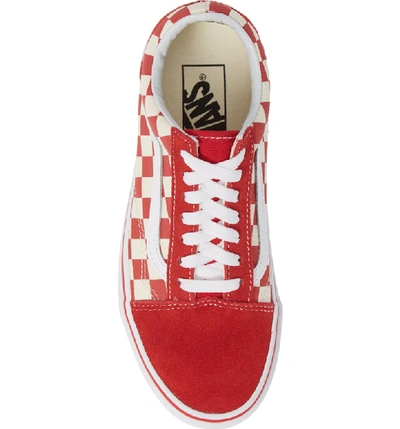 Shop Vans Old Skool Sneaker In Racing Red/ White