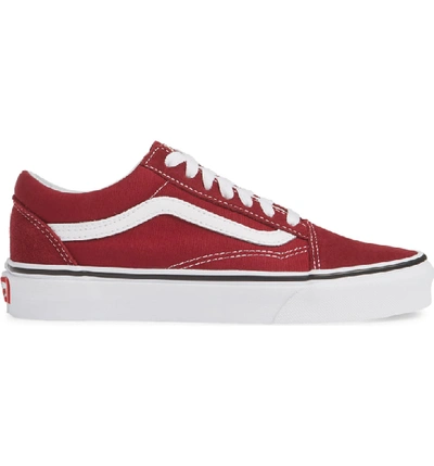 Shop Vans Old Skool Sneaker In Rumba Red/ True White