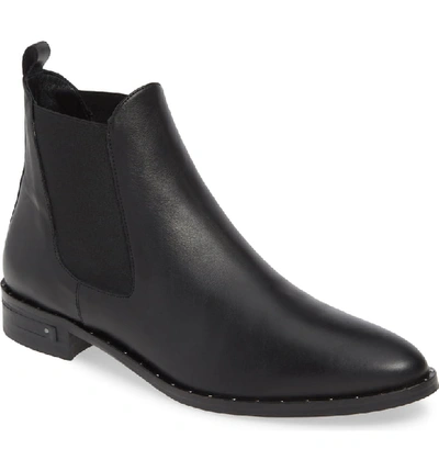 Shop Freda Salvador Sleek Chelsea Boot In Black Calf