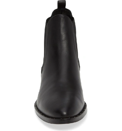 Shop Freda Salvador Sleek Chelsea Boot In Black Calf