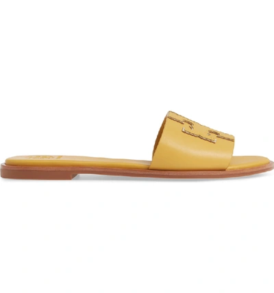 Shop Tory Burch Ines Slide Sandal In Daylily/ Spark Gold