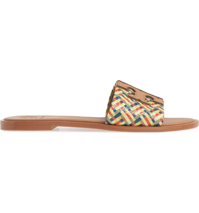 Shop Tory Burch Ines Slide Sandal In Multi Color/ Carmen