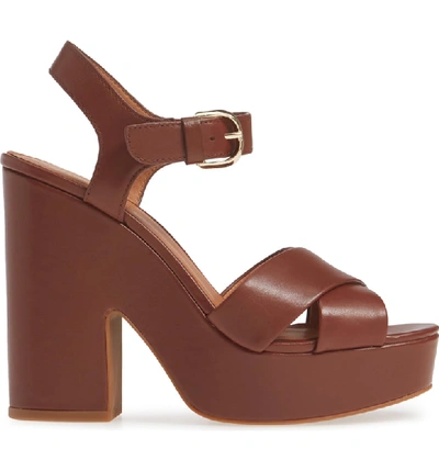 Shop Kate Spade Grace Platform Sandal In Cinnamon Spice