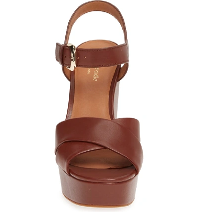 Shop Kate Spade Grace Platform Sandal In Cinnamon Spice