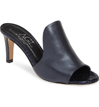 Shop Agl Attilio Giusti Leombruni One Band Sandal In Navy