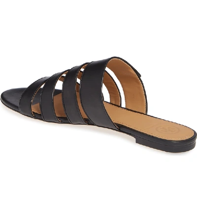 Shop Tory Burch Kira Strappy Slide Sandal In Perfect Black/ Perfect Black