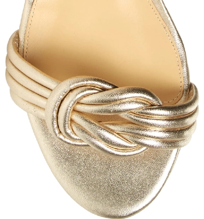 Shop Alexandre Birman Vicky Ankle Strap Sandal In Gold