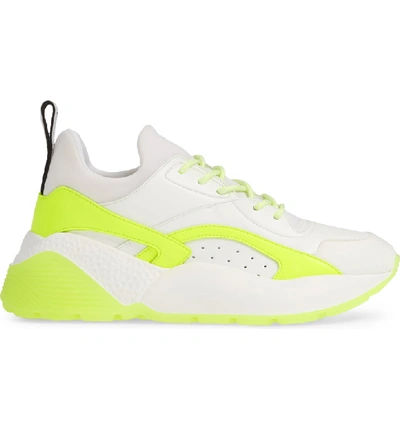 Shop Stella Mccartney Eclypse Sneaker In White/ Yellow