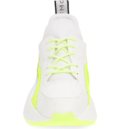 Shop Stella Mccartney Eclypse Sneaker In White/ Yellow