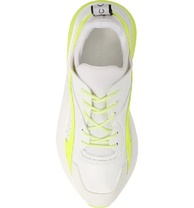 Shop Stella Mccartney Eclypse Sneaker In White/ Yellow